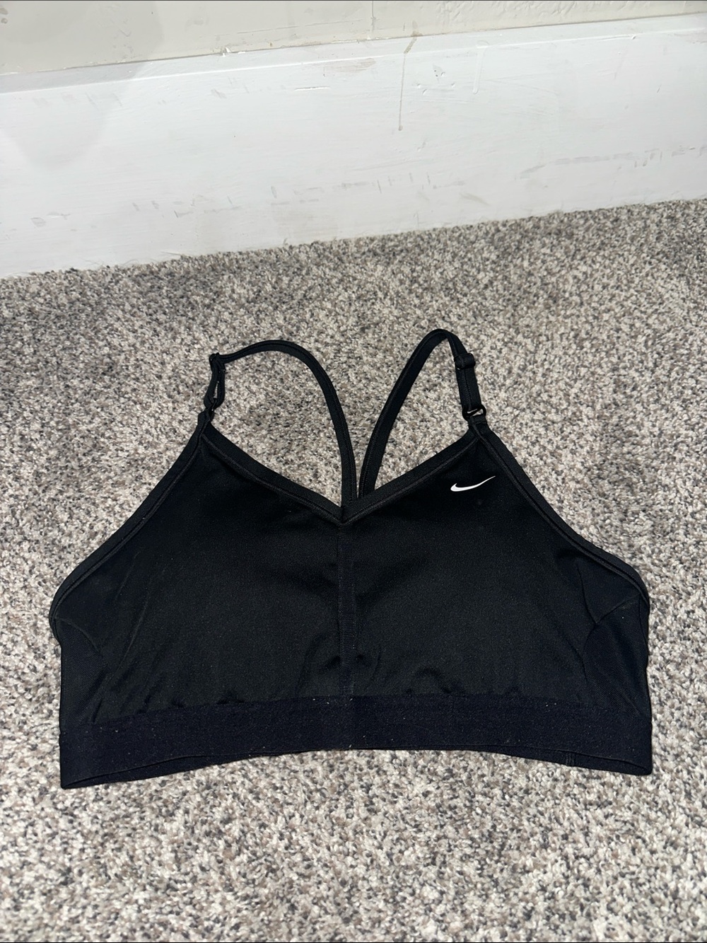 Nike Black Racerback Sports Bra with Adjustable Straps